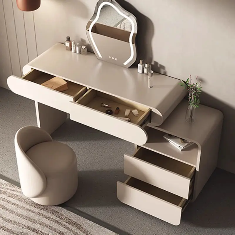 Large Storage Cabinet Furniture Bedroom Dressing Table Vanity Drawers Cabinet Make Up Dresser Table