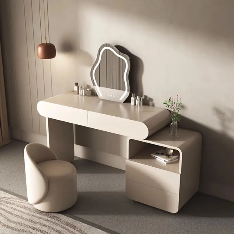Large Storage Cabinet Furniture Bedroom Dressing Table Vanity Drawers Cabinet Make Up Dresser Table
