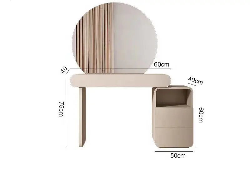 Large Storage Cabinet Furniture Bedroom Dressing Table Vanity Drawers Cabinet Make Up Dresser Table