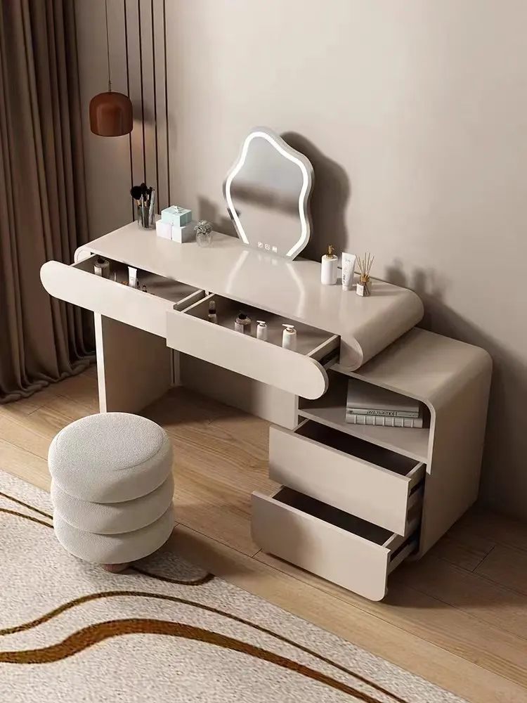Large Storage Cabinet Furniture Bedroom Dressing Table Vanity Drawers Cabinet Make Up Dresser Table