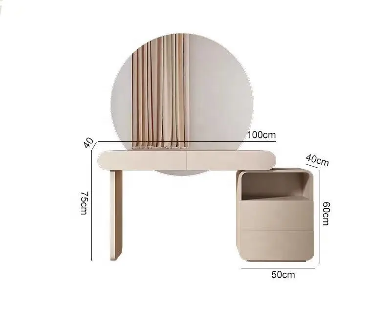 Large Storage Cabinet Furniture Bedroom Dressing Table Vanity Drawers Cabinet Make Up Dresser Table