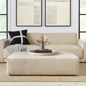 CEO Furniture Factory Berkshire pairs sink-in cushions with low-slung lines and a recessed platform 