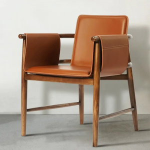 Italian light luxury dining chair home designer simple soft-cover desk chair high-end Nordic cafe re