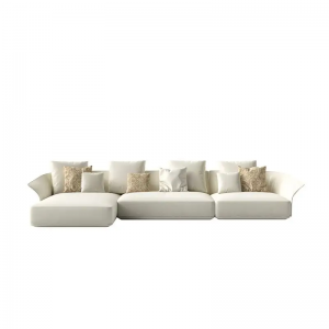CEO Furniture High quality luxury modular corner sofa set modern designs living room furniture white