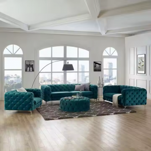 CEO Furniture Chesterfield Sofa Set Living Room Furniture Dress Modern Furniture Luxury 1+2+3 Sofa S