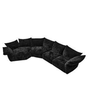 CEO Furniture Factory Thick Striped Corduroy Modular Sectional Sofa Couch Set Petal Blossom Daybed w
