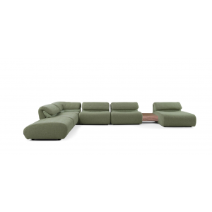 CEO Furniture Factory Lagoon 6 Seater Modern Furniture Luxury Modular Curved Italian Villa Boucle Co