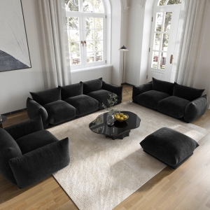 CEO Furniture Factory Modern Unique Design Sofa l Shaped Contemporary Couch Home Furniture Velvet Fa