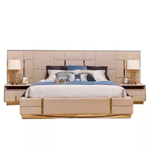 CEO Italian Luxury Furniture Factory Bed Factory Customized Luxury Bedroom Blow Bed Set With Long He