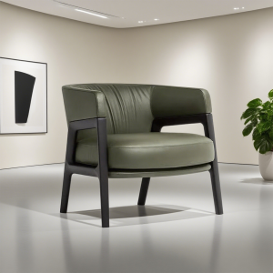 CEO Furniture factory Nordic Living Room Wooden Accent Chair Leisure Ash Wood Armchair for Hotel Lob
