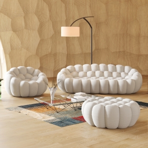 CEO High quality furniture factory furniture manufacturing bubble sofa sofa set red orange corner mo