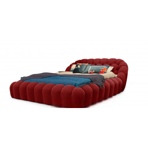 CEO Furniture Factory High End Fabric Bubble Bed Comfortable Soft Bedroom Upholstered King Size Doub