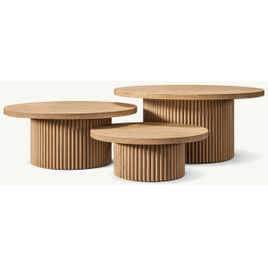 CEO Furniture Factory RH furniture New Design High-quality Living Room Furniture Solid Oak Wood Coff