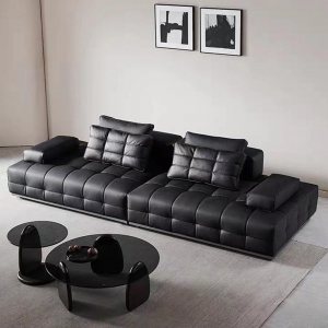 CEO Furniture Factory Italian Modern Sofa Luxury Living Room Furniture Leather Sofa Straight Italian
