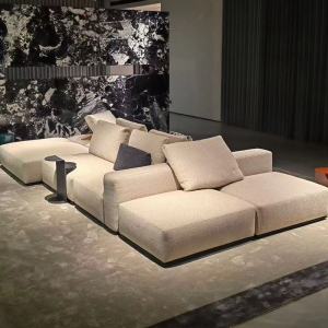 CEO Furniture Factory Minimalist Living Room White Modular Sectional Sofa Modern Home Interior Desig