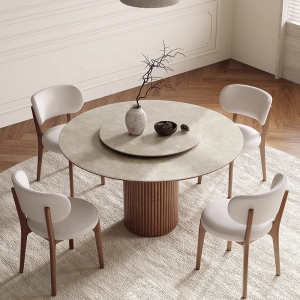 CEO Furniture Factory Simple Northern Dining Room Wooden Dining Table Luxury Hotel Style Design Vill