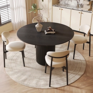 CEO Luxury Furniture Factory Marble Top Round Dining Table Wooden Kitchen Home Dining Table Set 8 Se